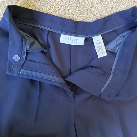 *New* Navy Blue Suit Pants by Villager - 10S - Picture 3 of 9